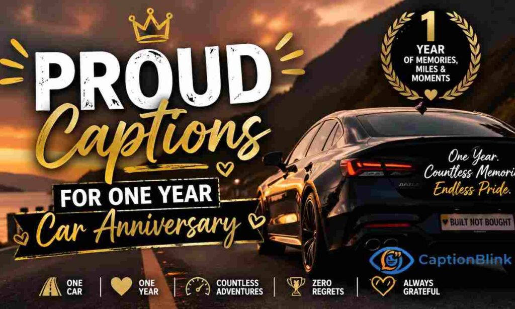 Proud Captions for One Year Car Anniversary (1)